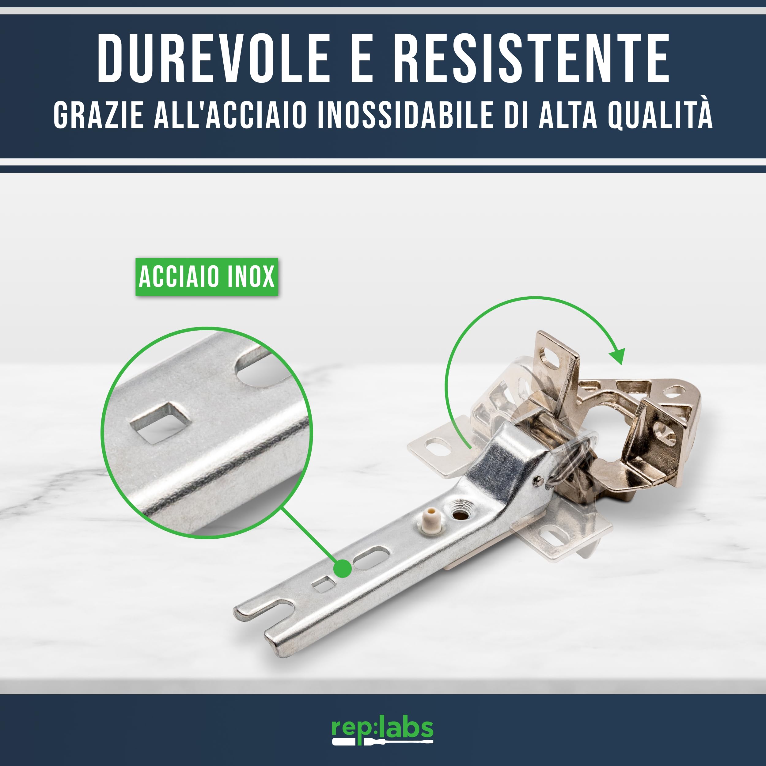 passend wie 00268698/268698 2 Cerniere per Porta Adatte Come 268698/00268698 per Frigorifero e congelatore Bosch, Siemens, Constructa, Neff, ECC, Metallo, Argento