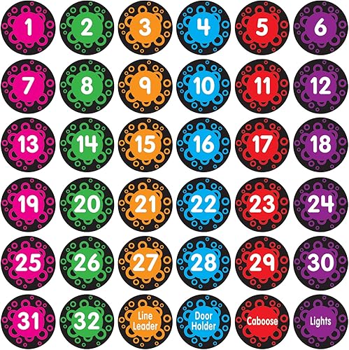 Really Good Stuff EZ Stick™ Aula Line-Up Helpers - 36 calcomanías