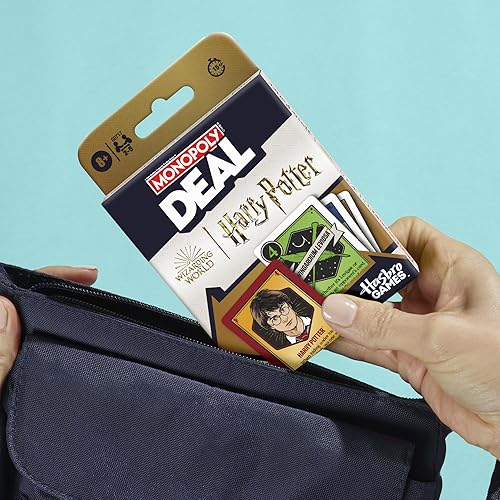 Miniatura 10 de Monopoly Oferta Juego de cartas de Harry Potter  Juegos familiares para niños y adultos  A partir de 8 años  2 a 5 jugadores  15 minutos  Tamaño de