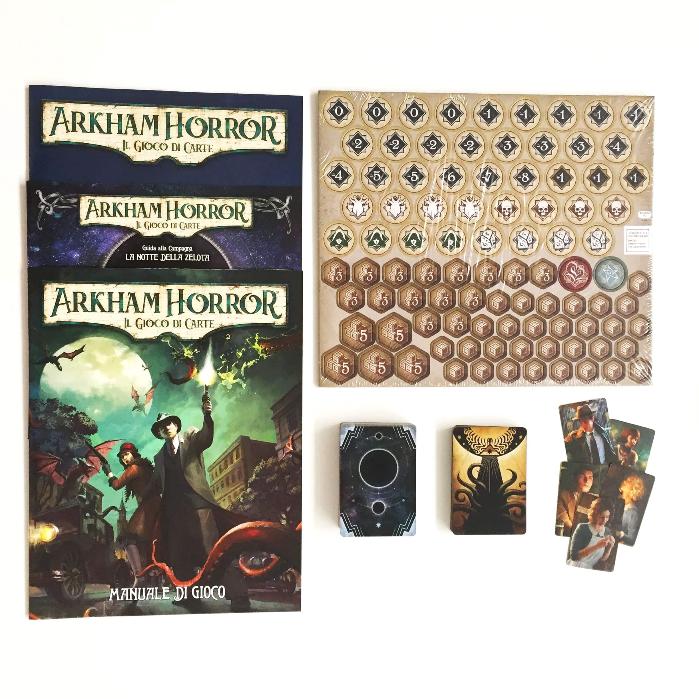 Asmodee - Arkham Horror: Il Gioco di Carte, LCG, Set Base Aggiornato 2021-1-4 Giocatori, 14+ Anni, Edizione in Italiano