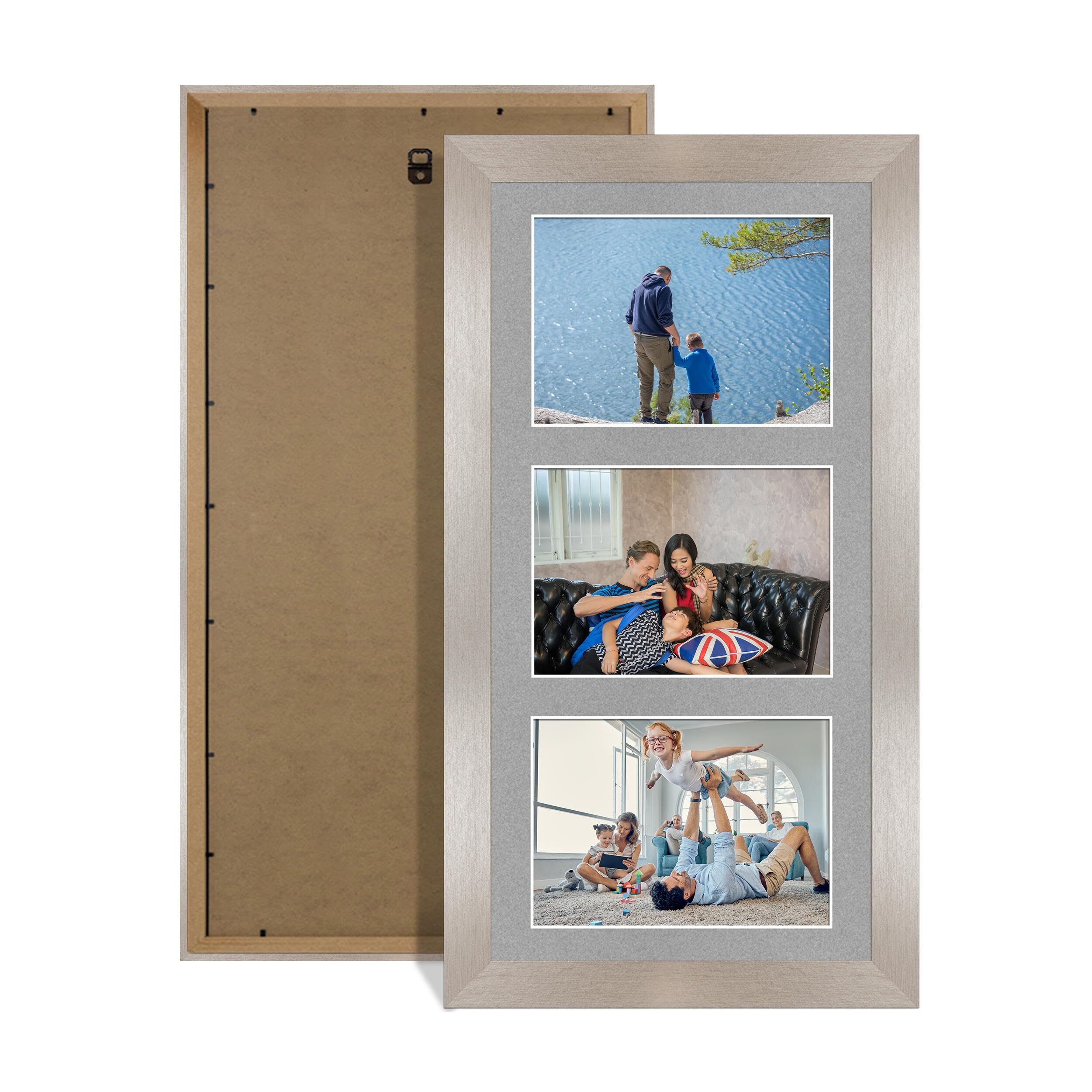 Alison Kingsgate Aluminium 40x20cm Photo frame for multiple pictures — image 1