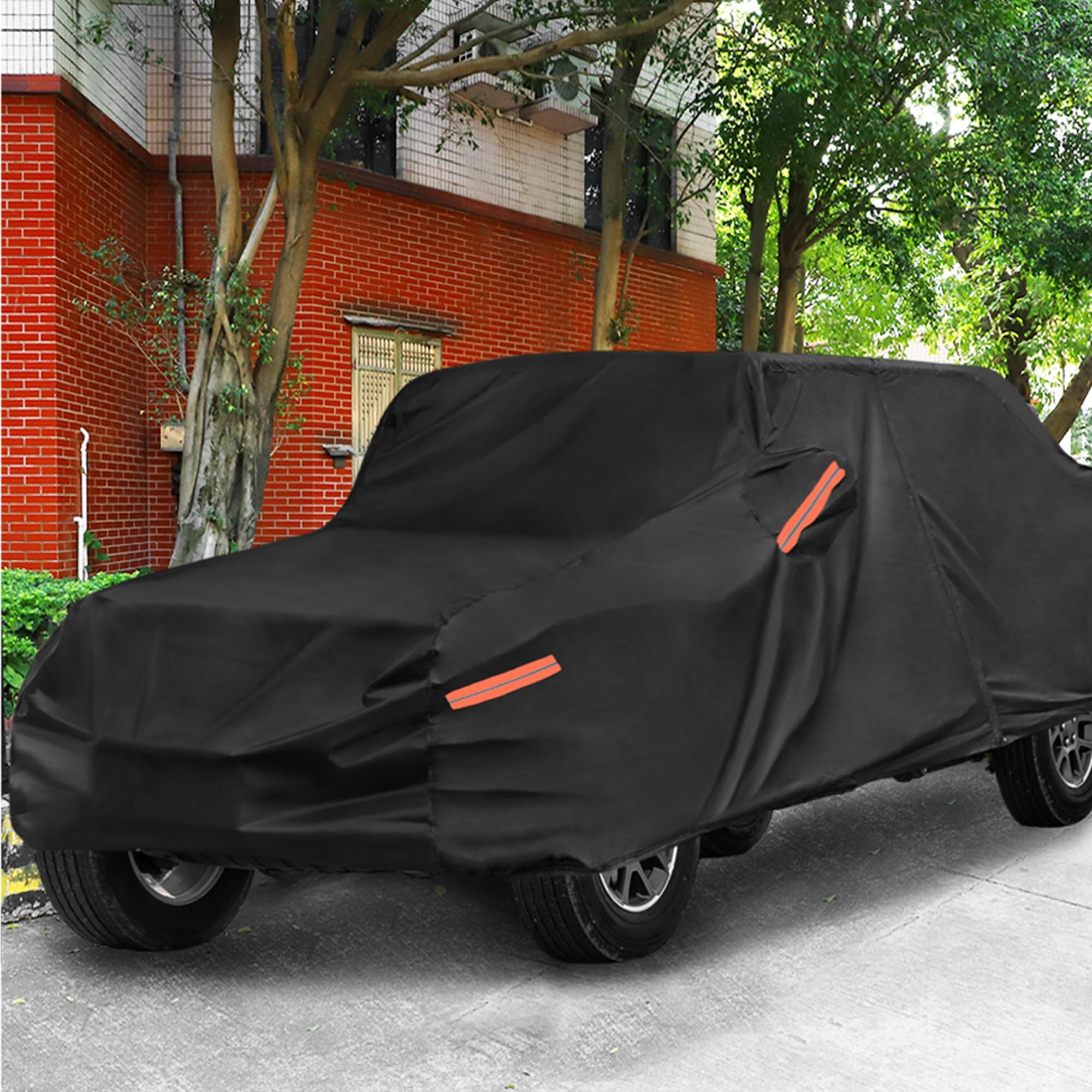 X AUTOHAUX Truck Car Cover for Jeep Gladiator JT 2020-2024 Outdoor Waterproof Sun Rain Dust Wind Snow Protection — view 9