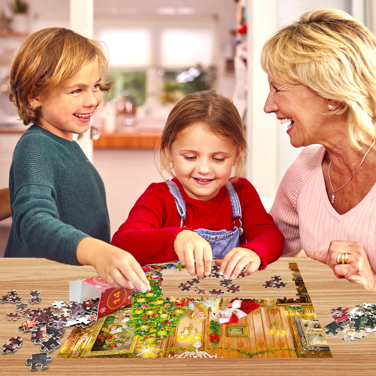 Kerst adventskalender puzzel - 2025