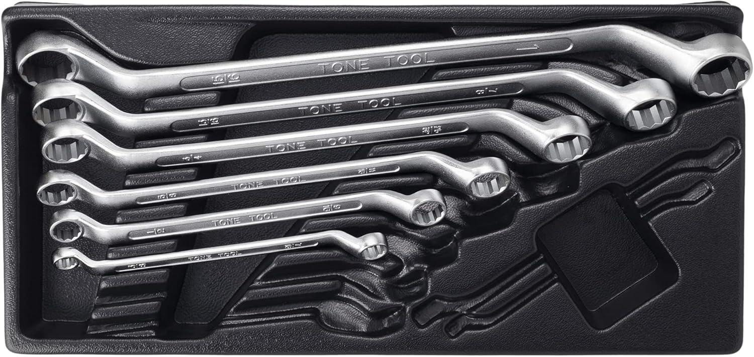 Tone MB4560C Long Glasses Wrench Set (45°), Includes 6 Pieces