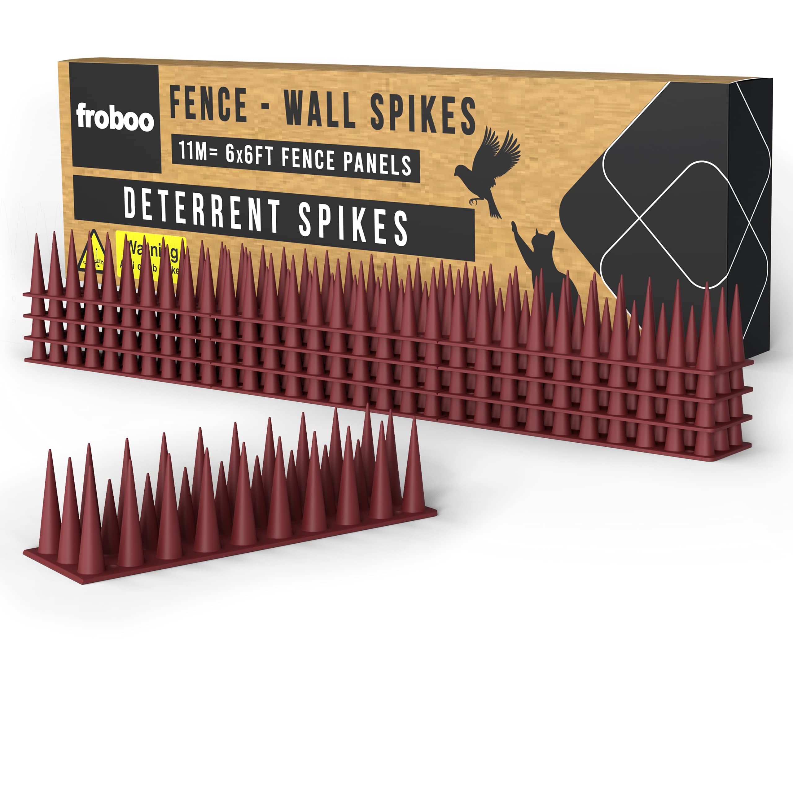 Buy froboo Wall and Fence Spikes Plastic Bird Spikes for Pigeons