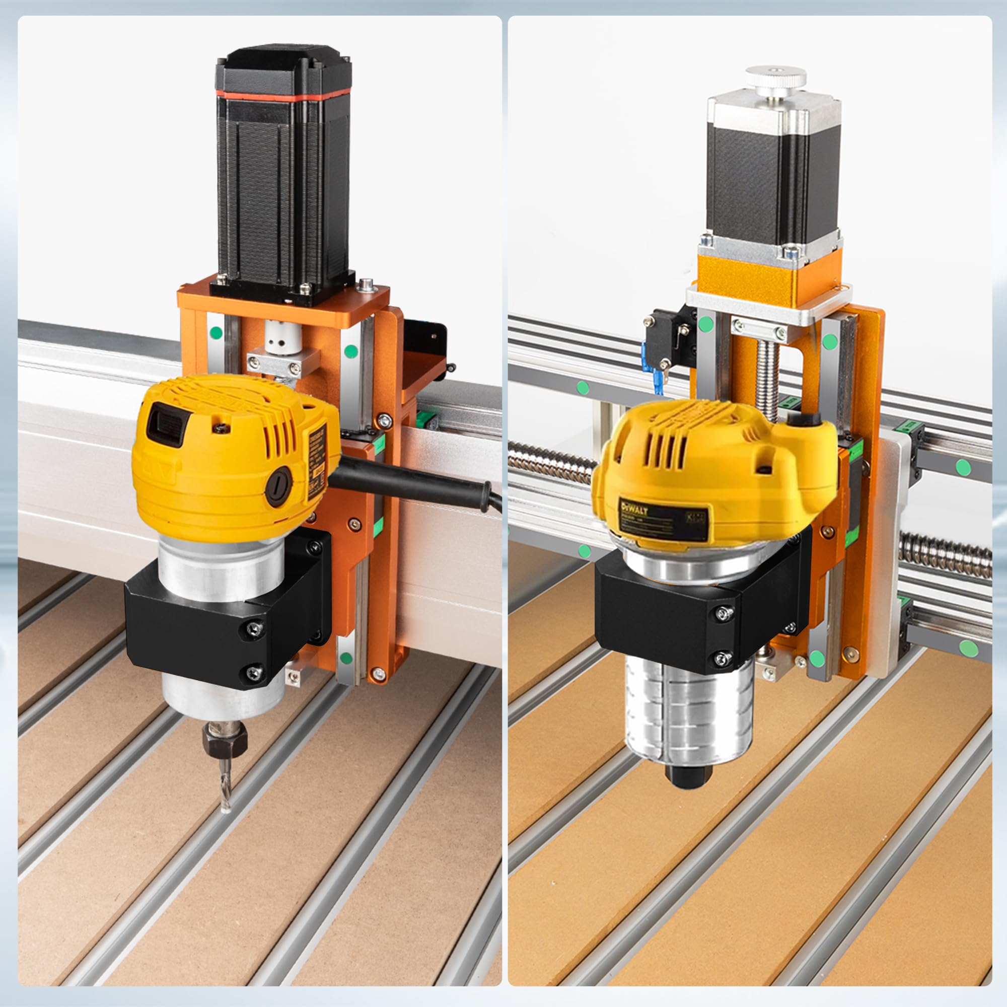 Supporto per mandrino in alluminio CNC da 69 mm di diametro per macchine per router FoxAlien Mauter Pro, Masuter 3, Masuter 3S, XE-PRO CNC
