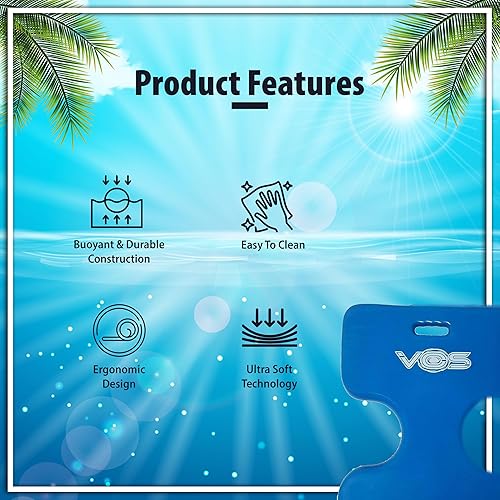 Miniatura 4 de VOS Oasis - Flotadores de sillín sólidos para agua, ultra flotantes, cómodos asientos flotantes