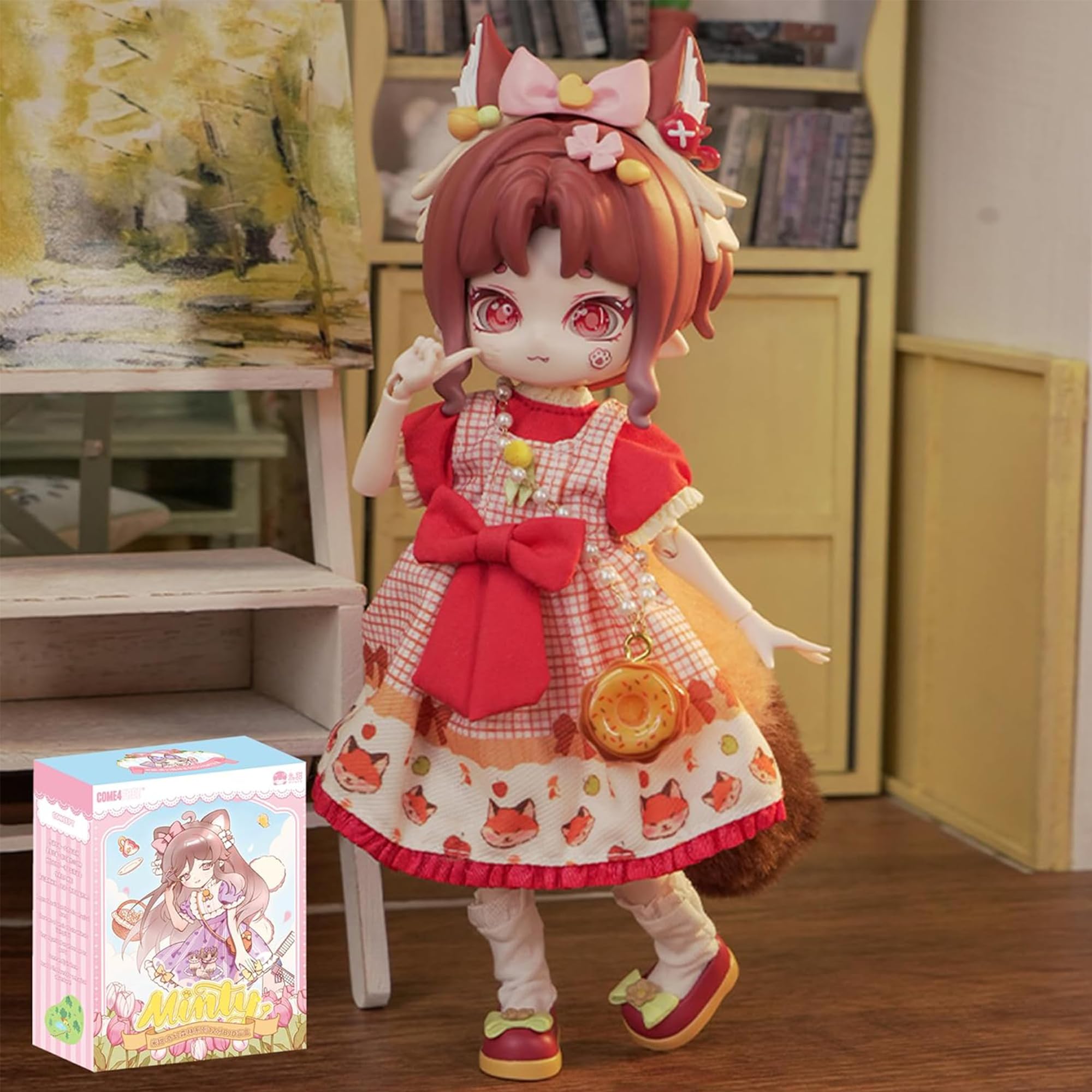 TOYVERSE COME4FREE BJD Minty The Enchanted Forest Series, SuSu The Little Fox, Standard Edition, 1 piece/19 cm, BJD doll, movable dolls with doll clothes, birthday gift, ages 15 and up — image 1