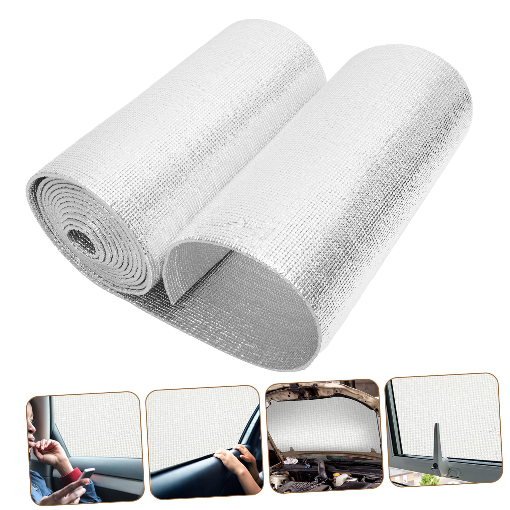 Operitacx Isolant Thermique Aluminium Film Réfléchissant à Bulles pour Isolation