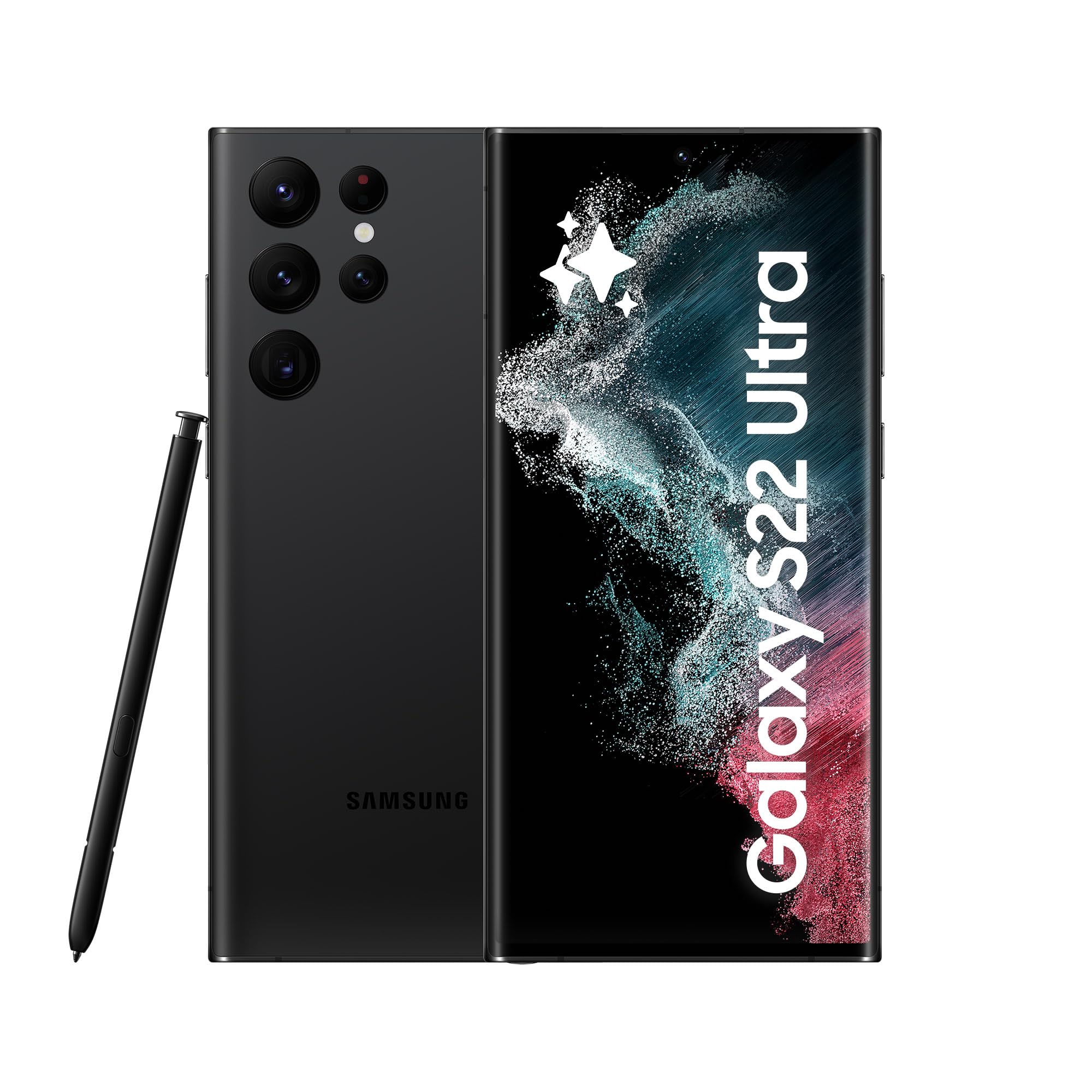Samsung Galaxy S22 Ultra, Android Smartphone, 6,8 Zoll Dynamic AMOLED Display, 5.000 mAh Akku, 128 GB/8 GB RAM, Phantom Black, inkl. 36 Monate Herstellergarantie [Exklusiv bei Amazon]