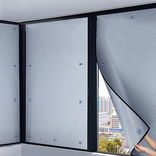 Day and Night Privacy Window Film Total Blackout Aluminum Foil Thermal Insulation Reflective Window Film,Heat Control Anti UV Window Tint for