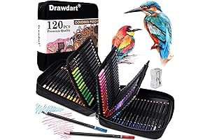 120 Soft Core Colored Pencils for Adult Coloring Books
