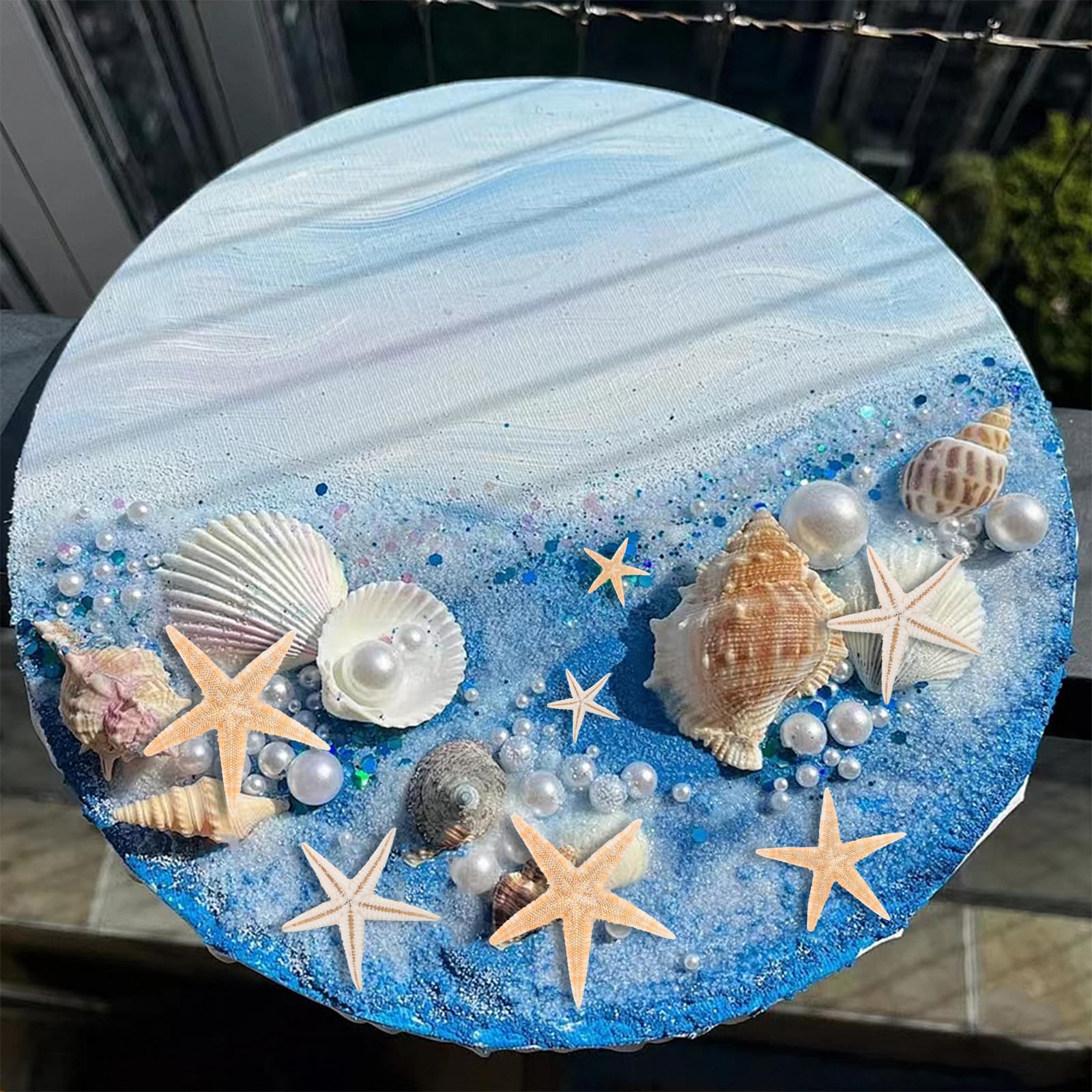20 PCS Estrellas de Mar Decorativas, Pequeñas y Mini, para Manualidades, Bodas, Playa, Fiestas Temáticas y Decoración del Hogar