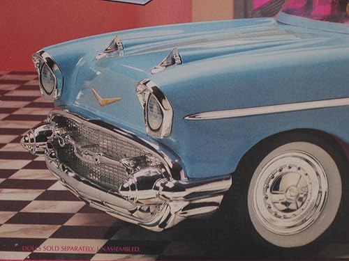 Miniatura 3 de Barbie 57 Chevy Bel Air Convertible Car - Coche más fresco de la ciudad! (1989 Mattel Hawthorne)