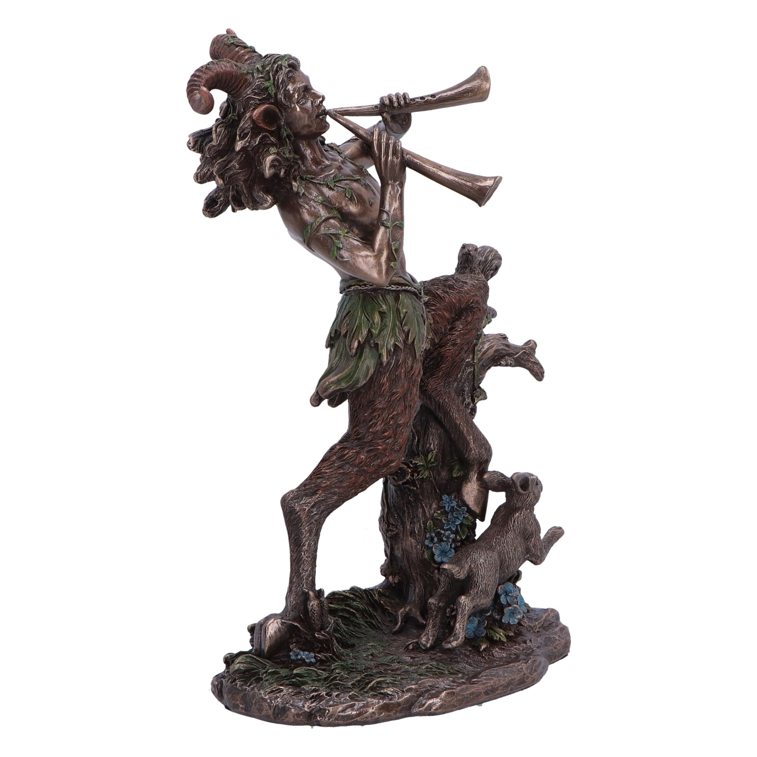 Nemesis Now Satyr Nature Spirit - Figura Decorativa, Resina, Bronce, Fundido en la Mejor Resina, Pintado a Mano por Expertos