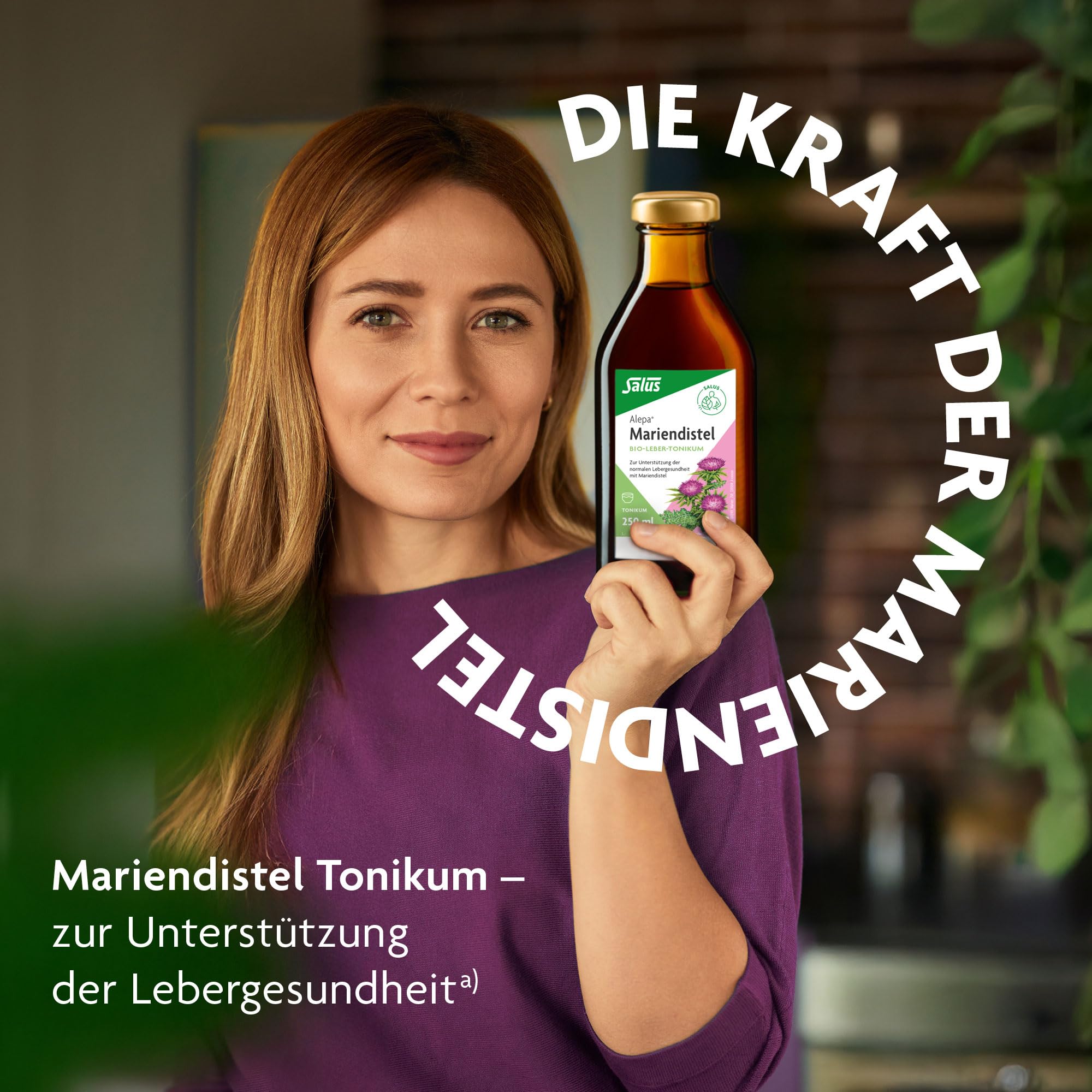 Salus Alepa Mariendistel Bio-Leber-Tonikum – 1x 500 ml - zur Unterstützung der normalen Lebergesundheit mit Mariendistel – mit Vitamin C - vegan - bio