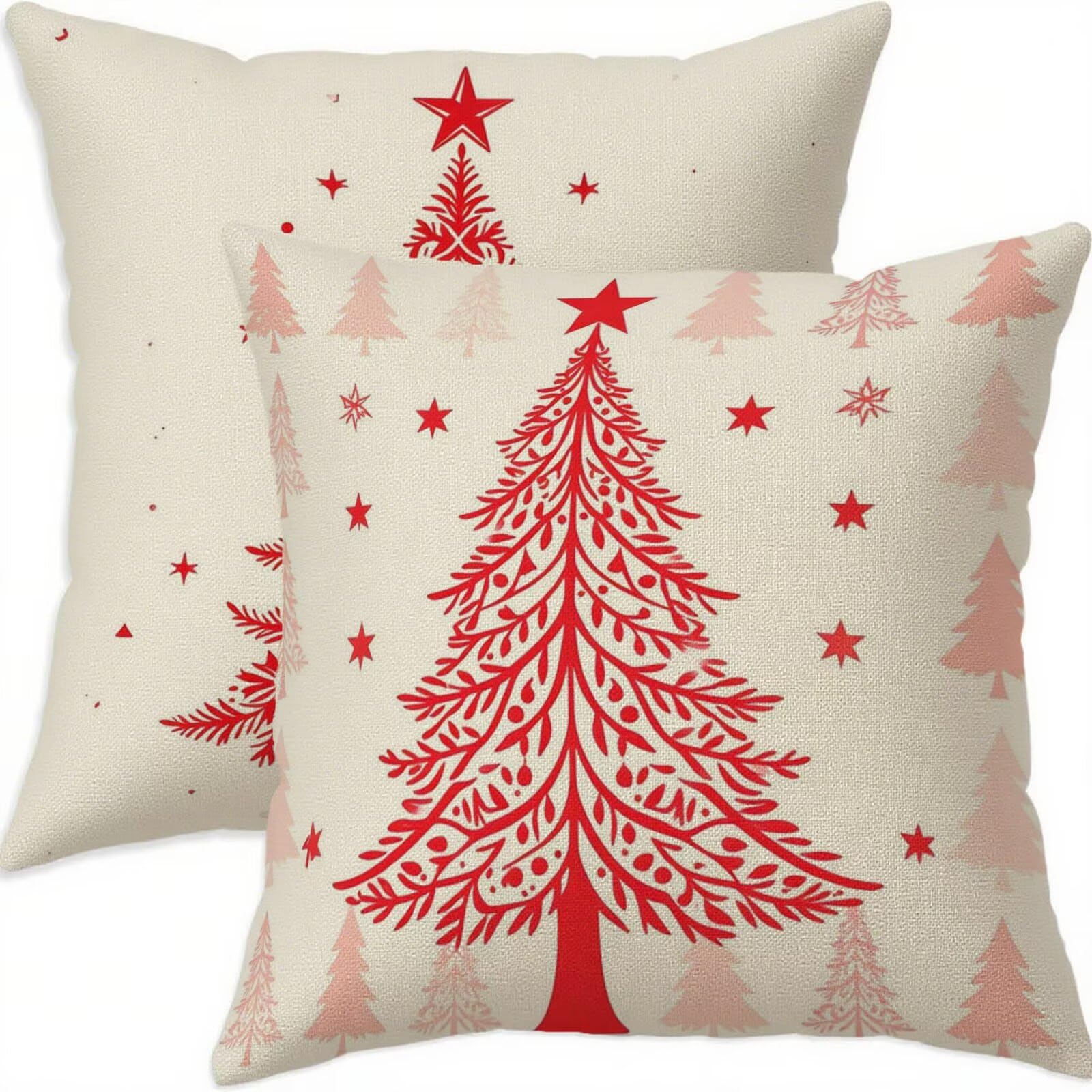 Housse coussin Noël 70x70cm imperméable pour canapé de salon