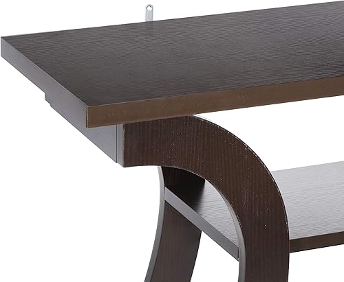 Miniatura 8 de ZENY Mesa consola, mesa de entrada con estantes de almacenamiento de 3 niveles, mesa de sofá larga estrecha para entrada, sala de estar, pasillo,