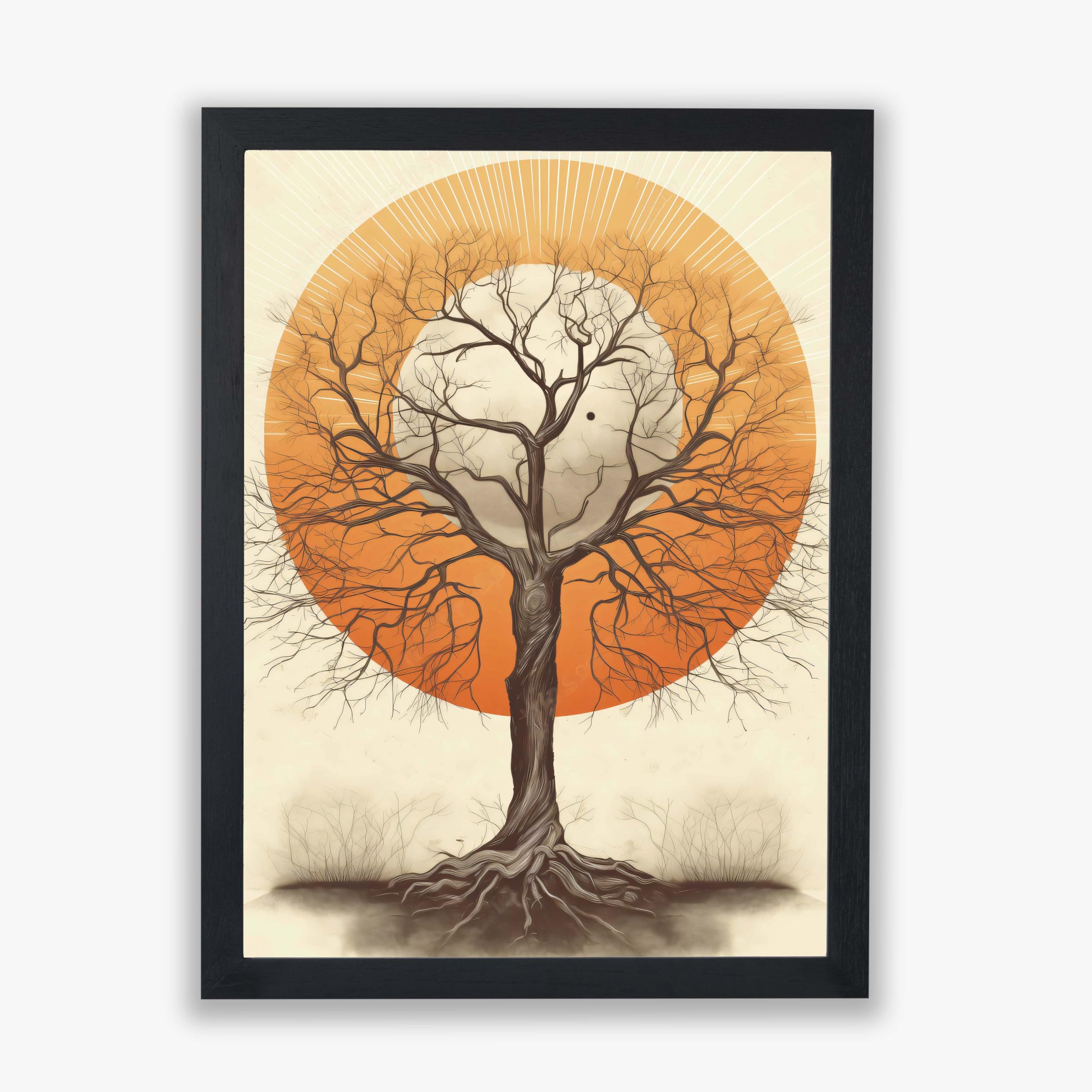 Impression botanique Arbre de vie Solstice Tree cadre Soleil Taille M - 8