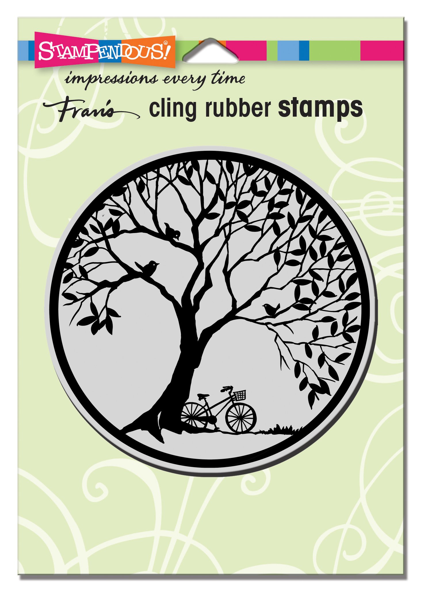 Stampendous Timbro adesivo, cerchio albero