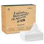Poesie Laundry Detergent Sheets OriginalRainy Glass Scent 160 Count Camping Hiking RV Trip Liquidless Clothes Laundry Detergent Strips for Travel Hotel Sink Dorm Home Outdoor