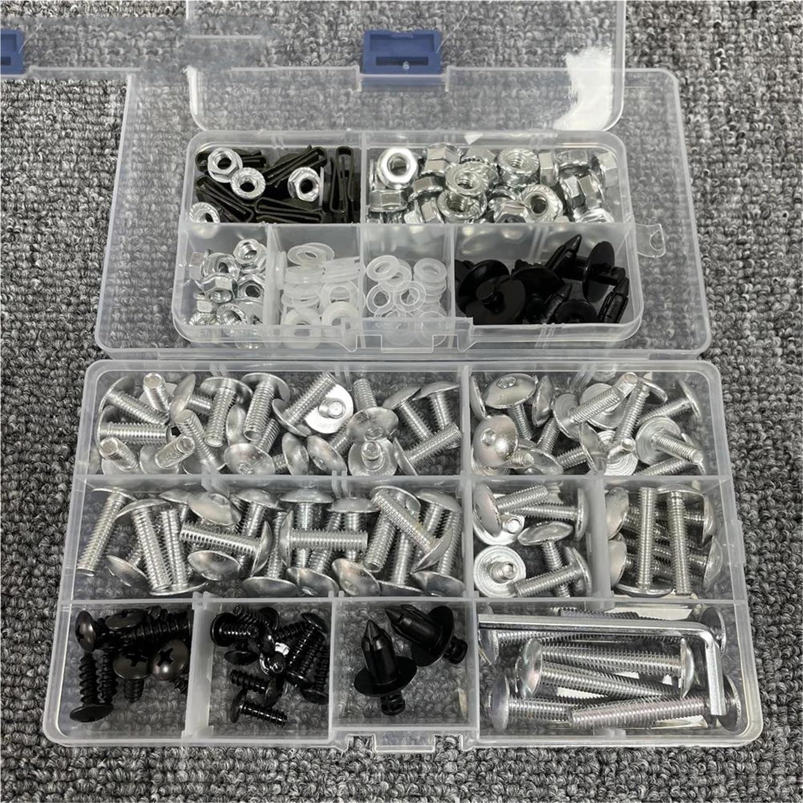 Revisión del ensamblaje Kit Montaje Carenado con Tornillos Motocicleta para Ducati para Panigale V4 V2 SP 959S para Supersport 939s 950(Type B)