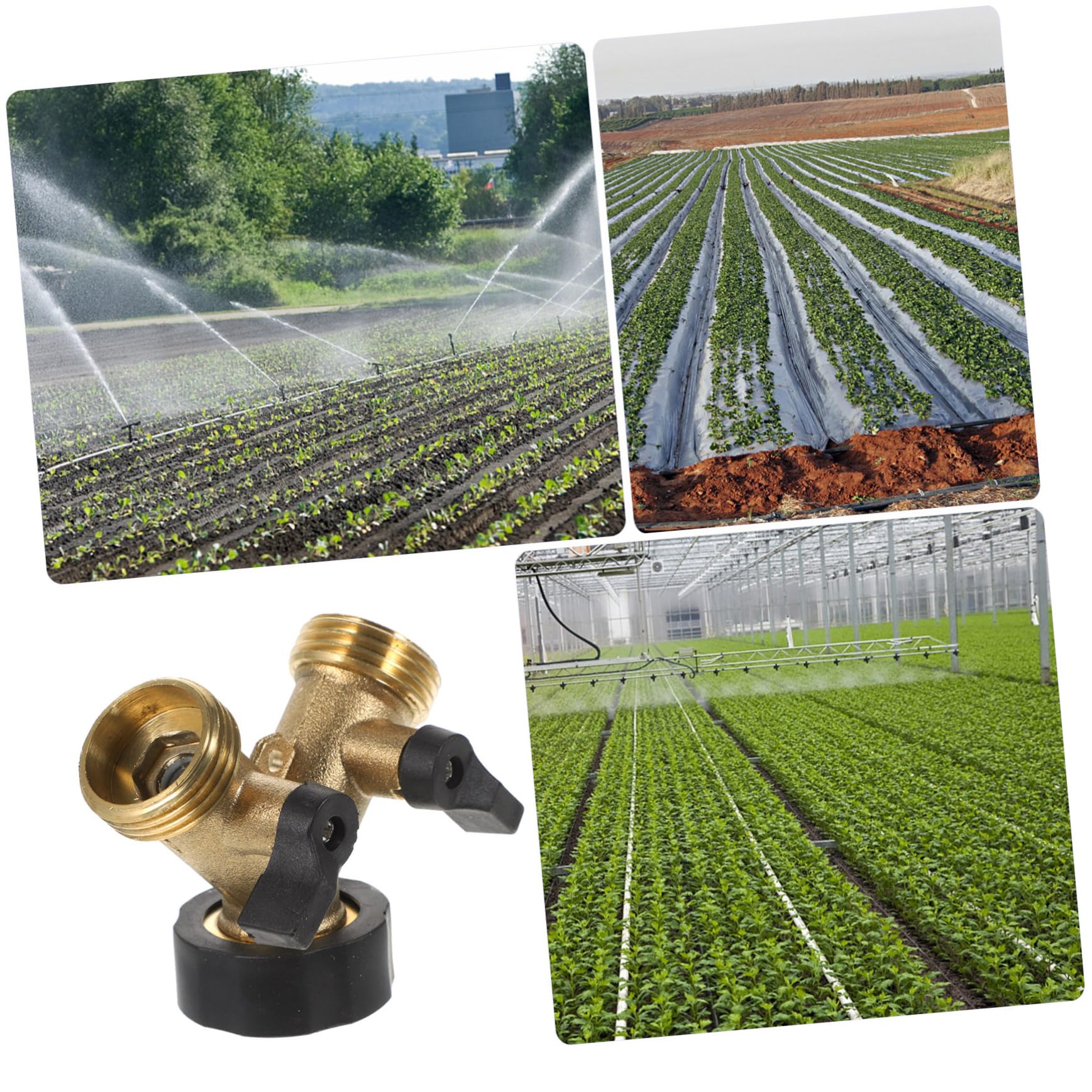 2pezzi Distributore y per Rubinetto da Giardino Connettore per Tubo Flessibile Doppia Via Divisore per Tubo Flessibile Adattatore per Connettore per per Acqua Raccordi Collegamento