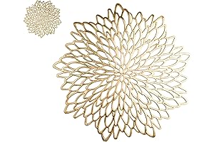 Snowkingdom Round Gold Placemats