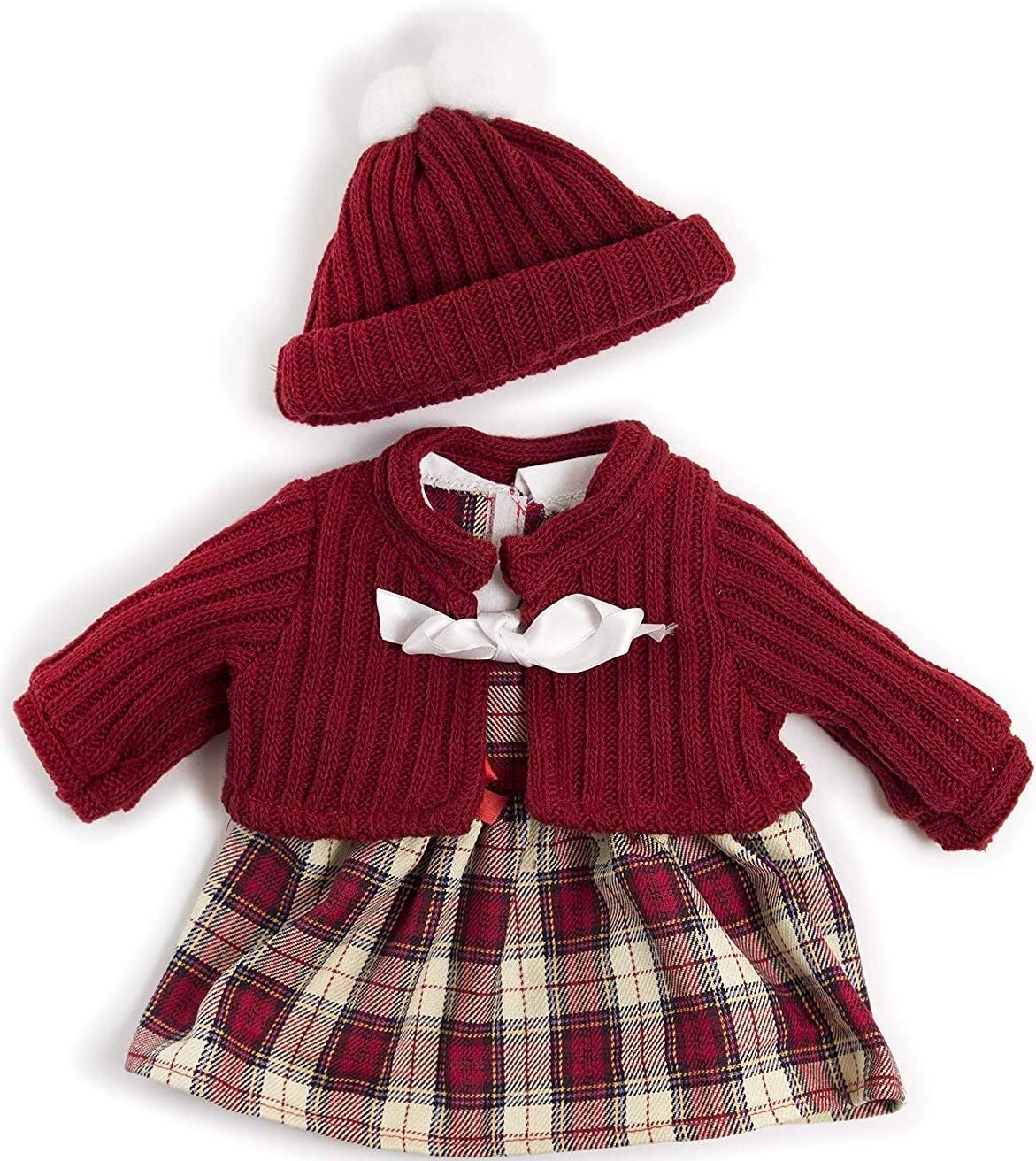 Cold Weather Dress Set for Dolls 40 cm, Red, (31558)
