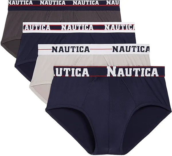 Nautica mens 4 Pack Limited Edition Micro Stretch Briefs