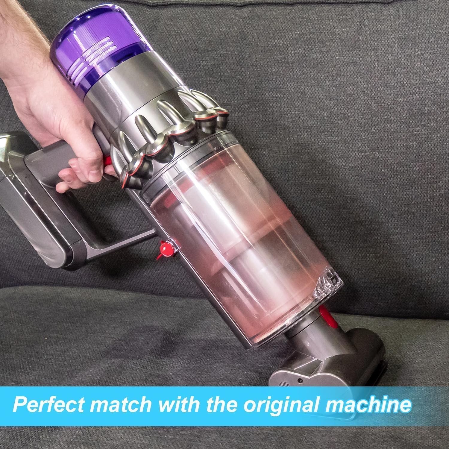 Contenitore per la Raccolta della Polvere Trasparente e di Alta Qualità Ricambi per Dyson V11 V15, Accessori per Dyson SV14 SV15 SV22 Absolute, Monitoraggio Facile dello Sporco
