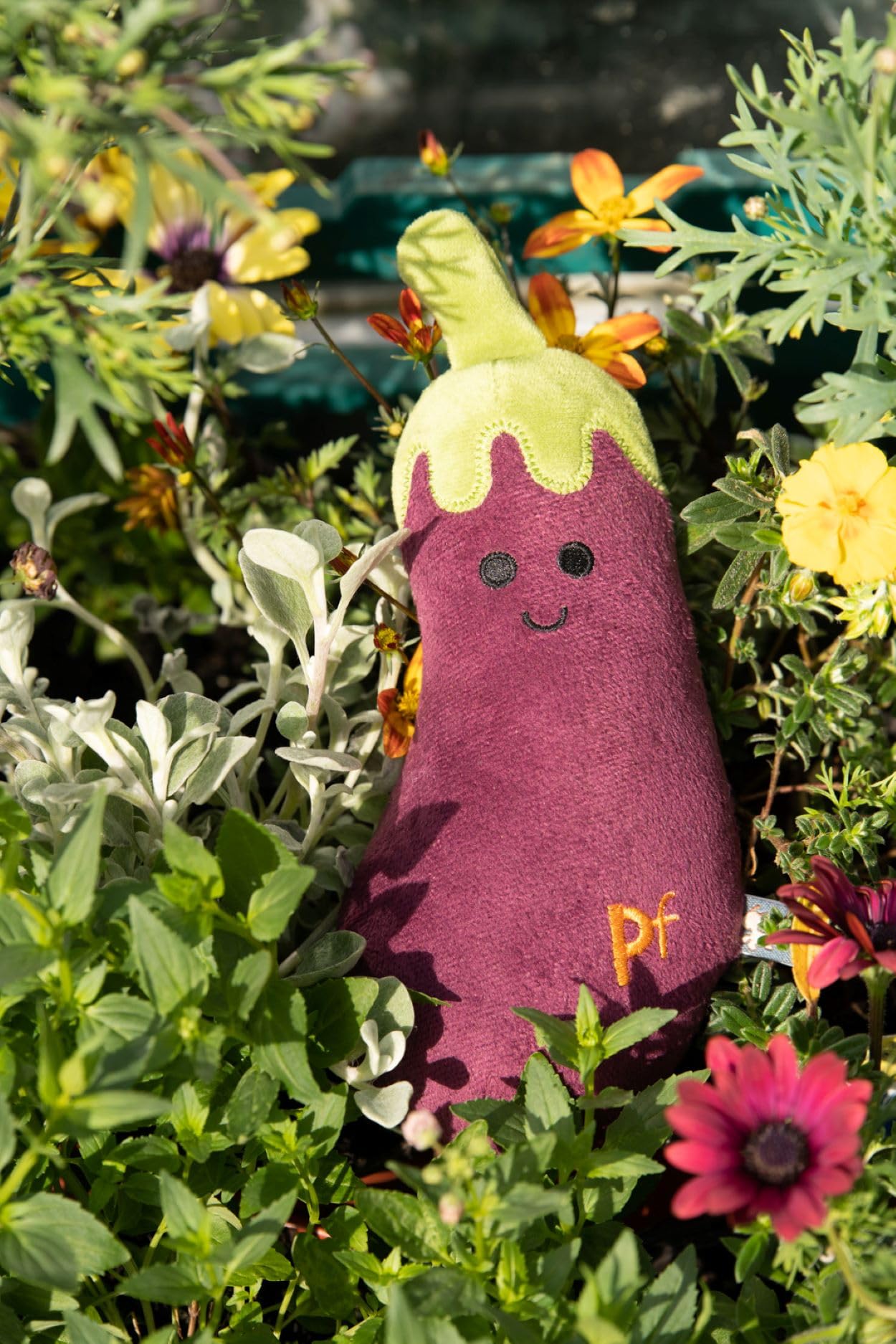 Petface Foodie Faces Aubergine Plush Dog Toy — view 2