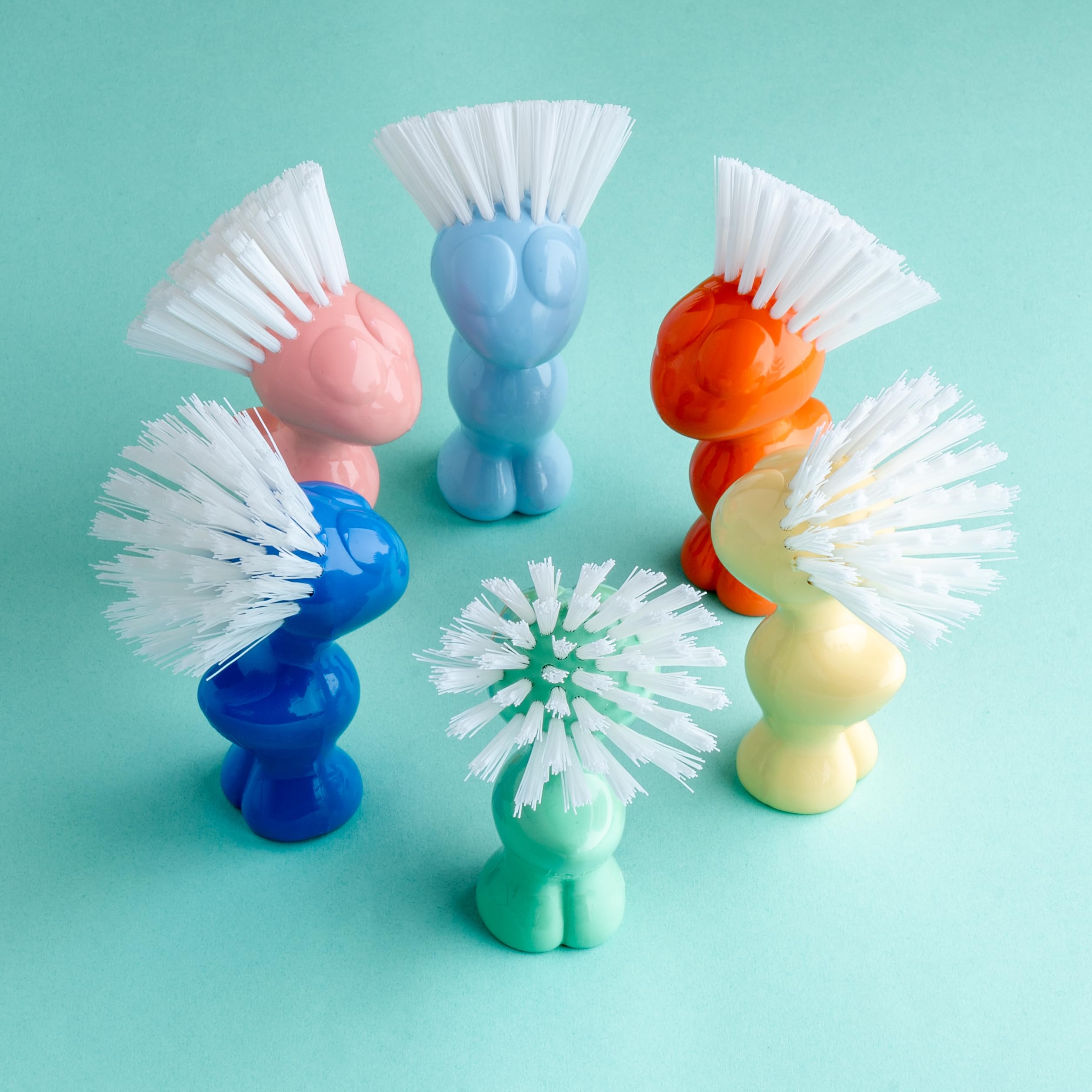 Koziol Tweetie Brosse à légumes et fruits Plastique incassable bleu fort