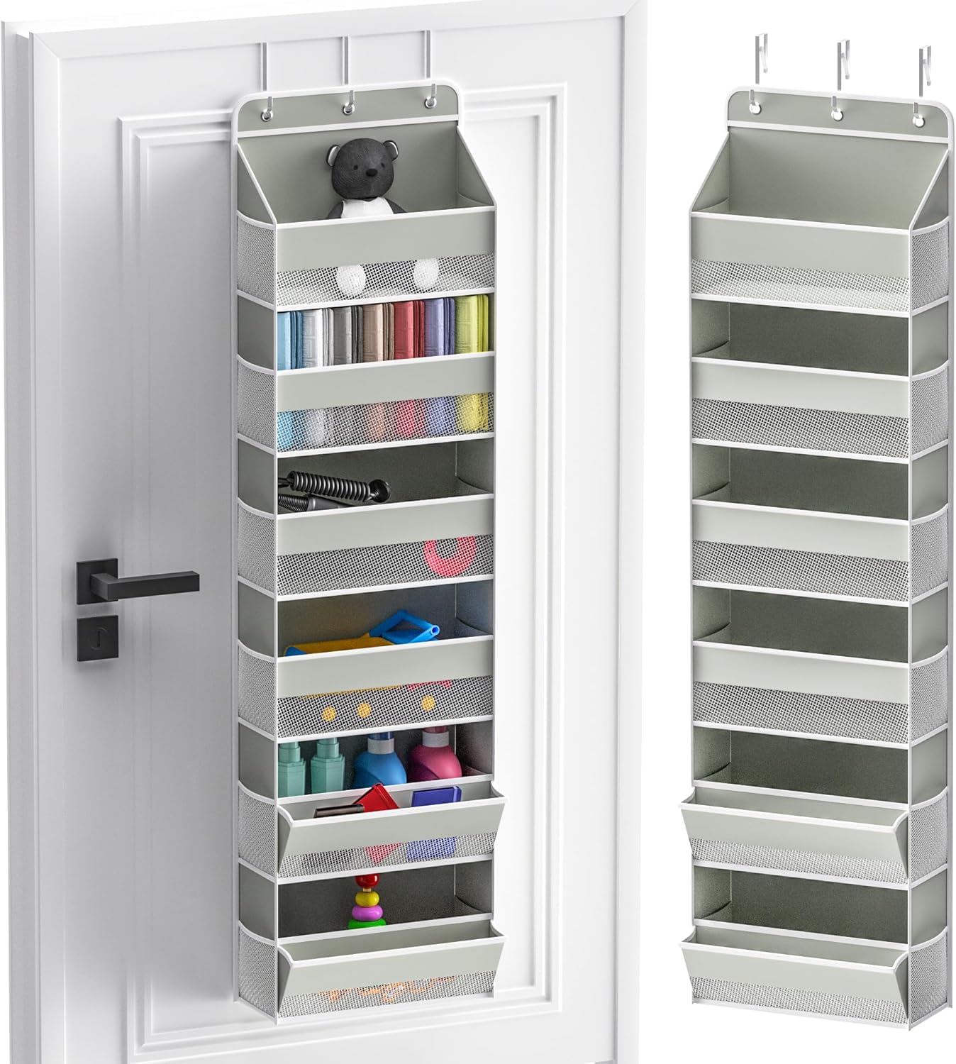 LONGD Over Door Organizer, Nursery Closet Baby