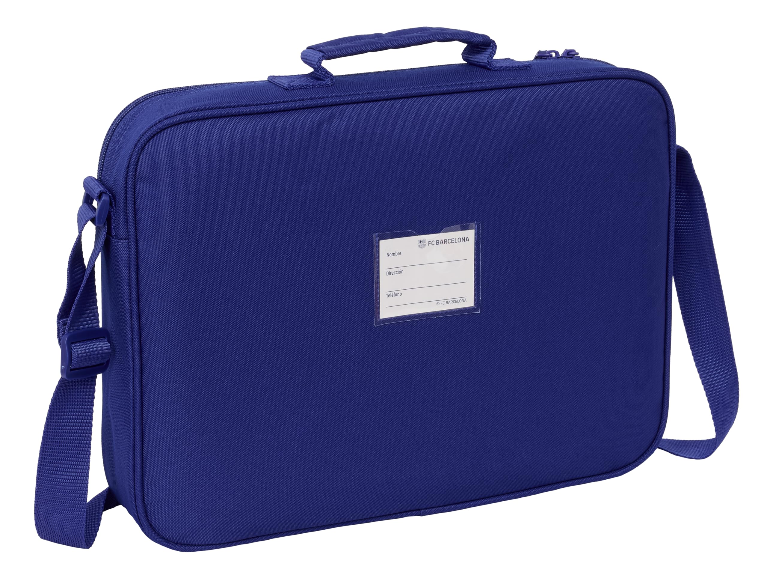 Safta F.C. BARCELONA 1ª EQUIPACIÓN 25/26 - Cartera Extraescolares, Maletín Portatodo, Bandolera, Cómoda y Versátil, Calidad y Resistencia, 38x6x28 cm