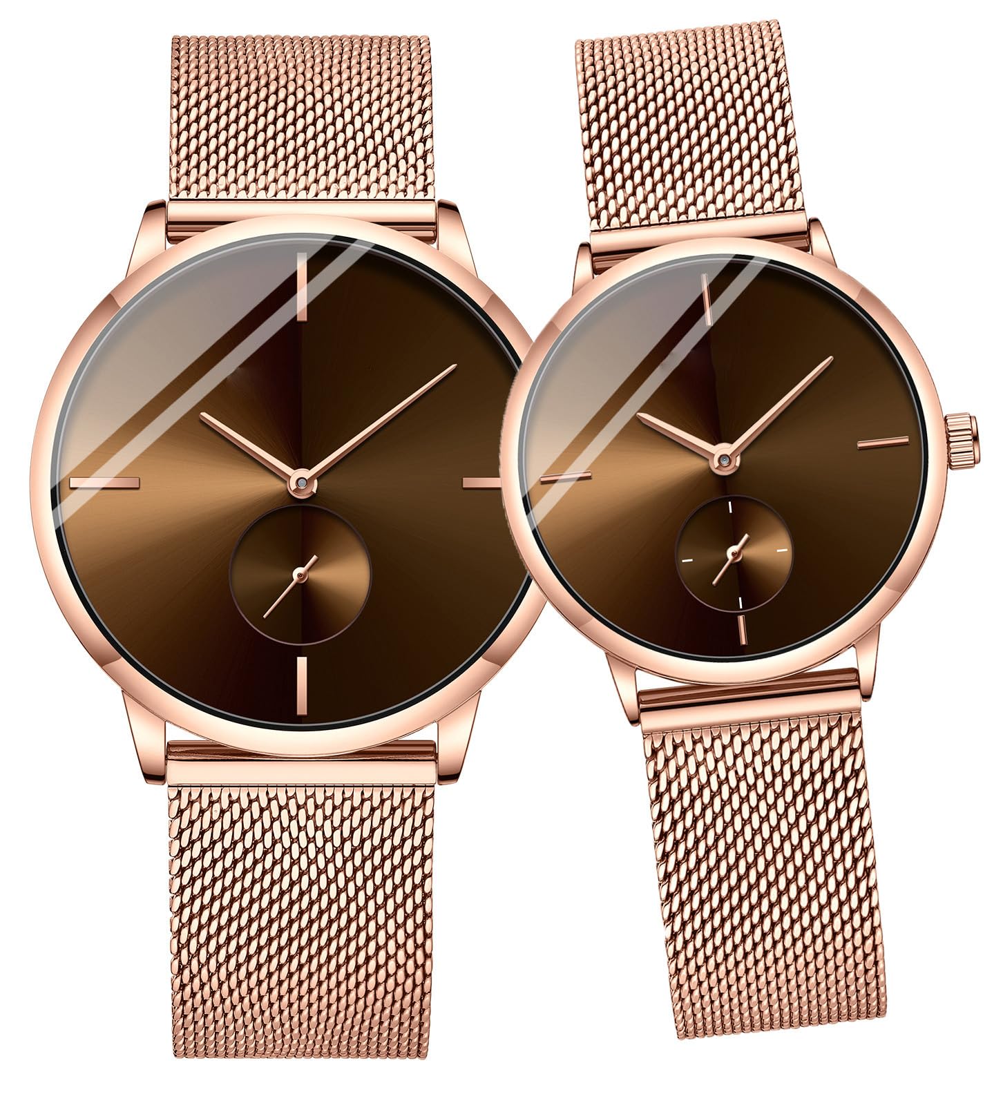 Senrudultra Thin Simple Couples Watches His And Hers Stainless