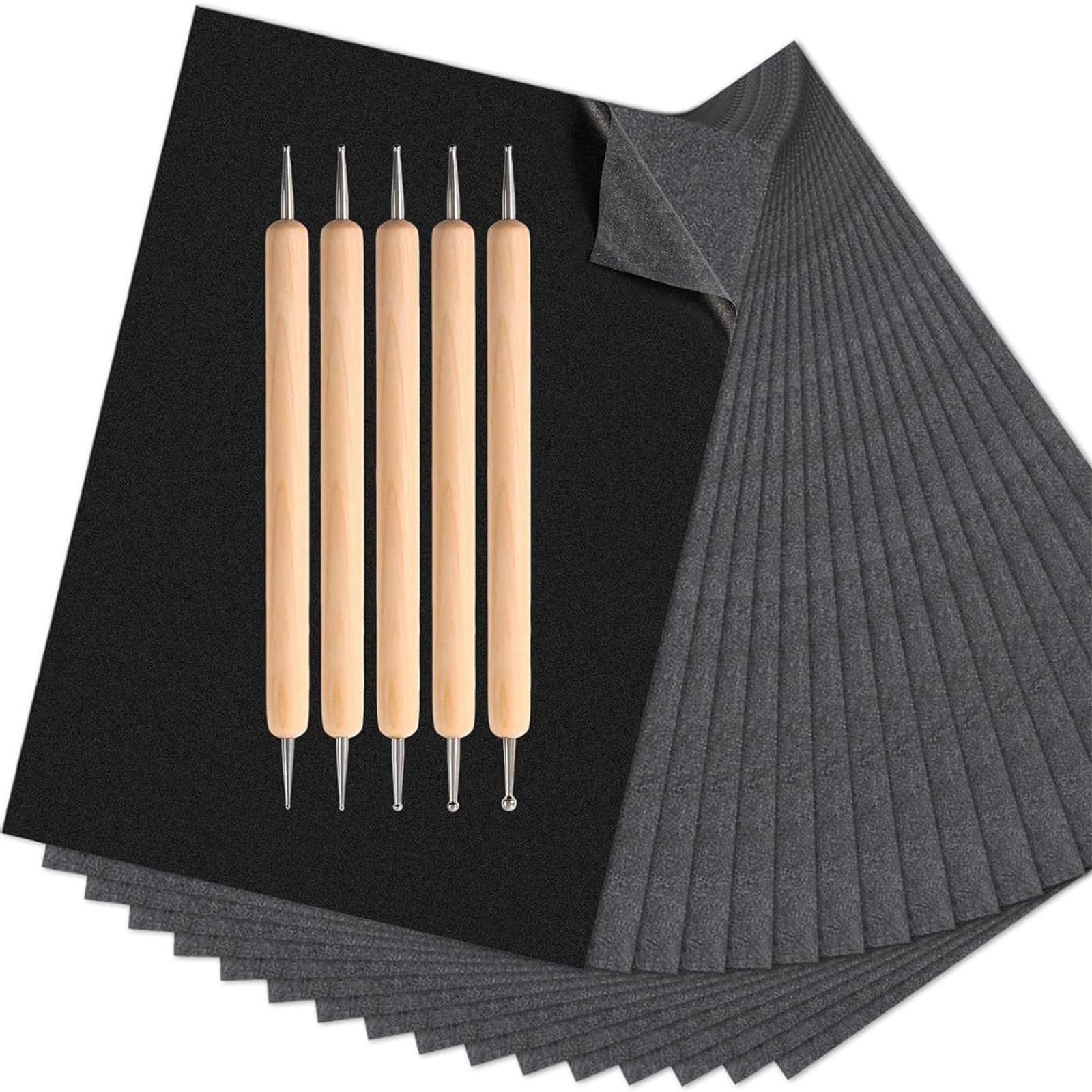 Kaeltsyn Carbon Paper and Pressure Touchpin Set for Artists Students and Hobbyists Embossing Equipment Set
