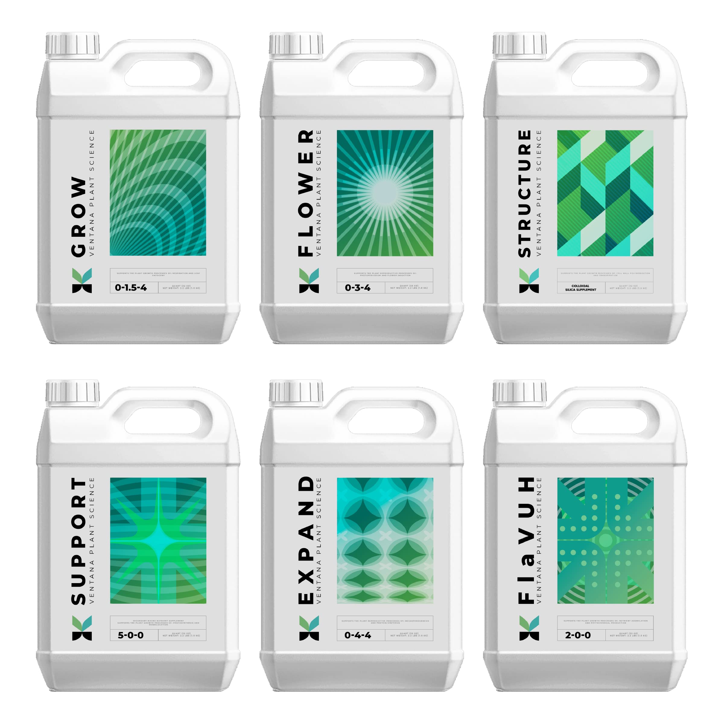 VPS Complete Nutrient Line Kit - for Grow, Structure, Support, Expand, Flower, FlaVUH Plant Food - Outdoor and Indoor Plant Food