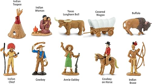 Miniatura 4 de 11 figuras de juguete pintadas a mano, de Safari Ltd (Wild West TOOB)