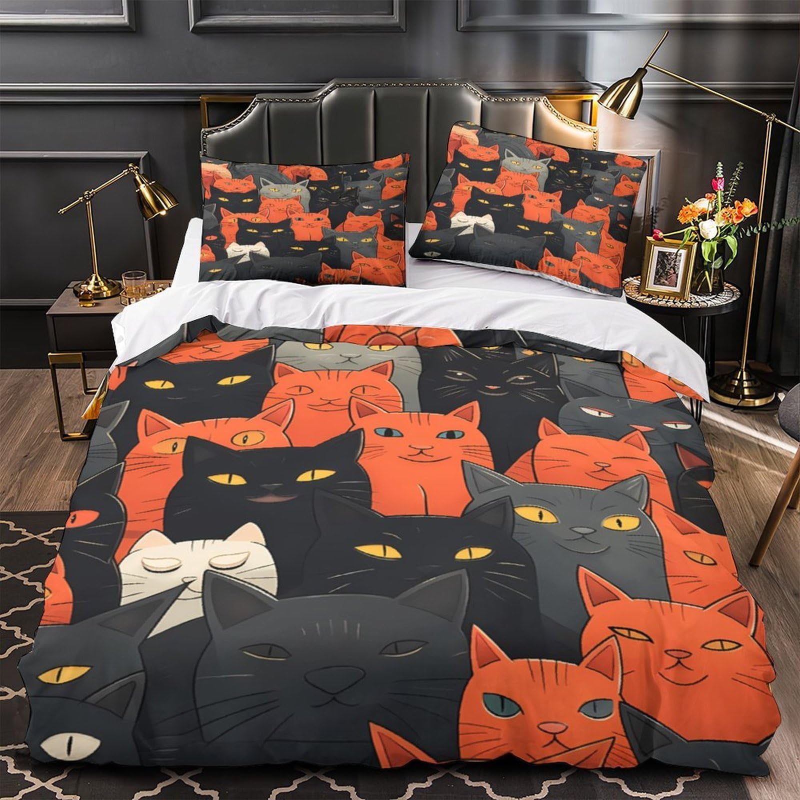 Housse de Couette Château Fantastique 3D 260x220 Parure Lit Super King