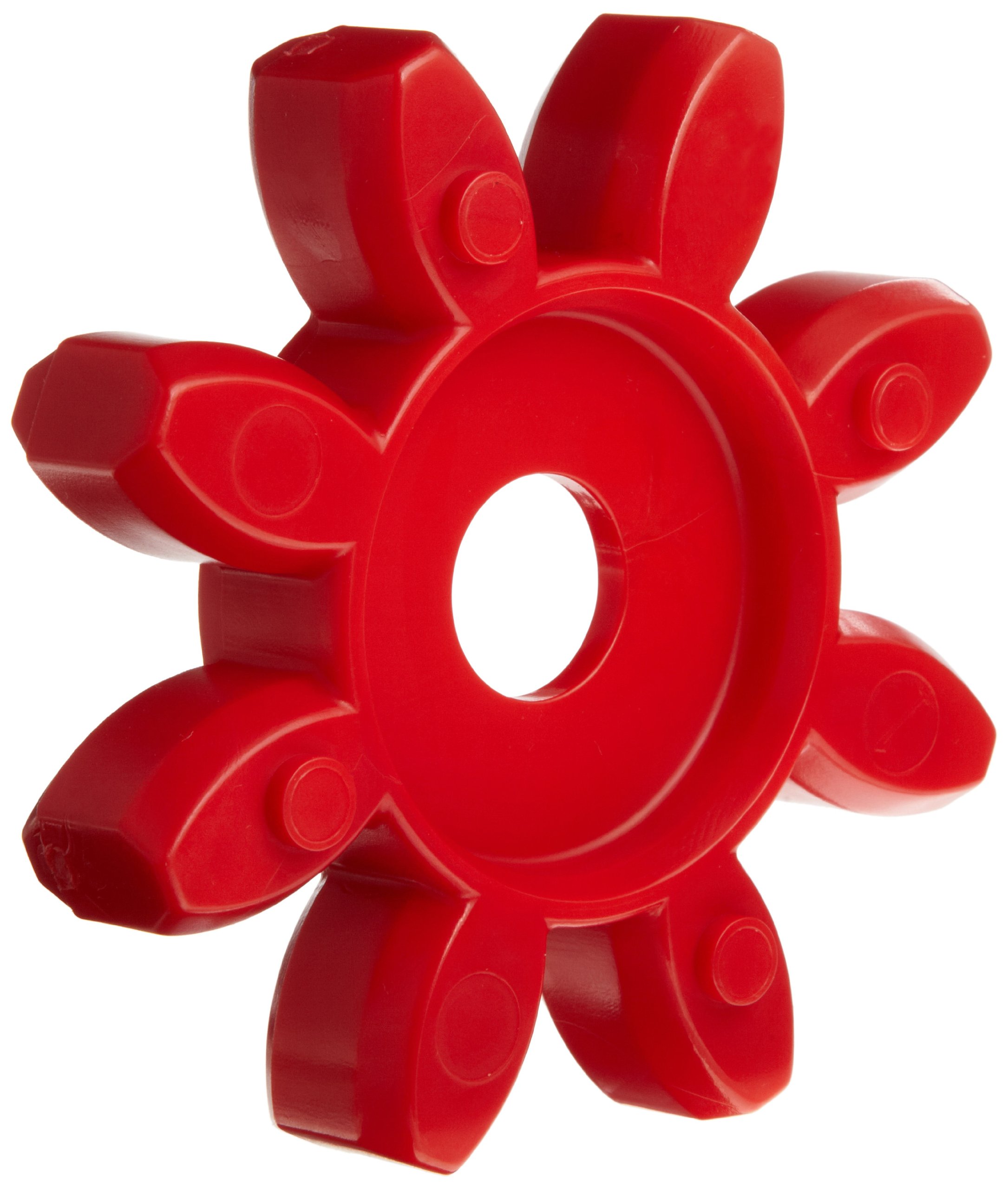 Lovejoy 67257 Size GS 38 Curved Jaw Coupling Spider, Urethane - 98 Shore A, Red, 2876 in-lbs Nominal Torque, 4750 rpm Max Rotational Speed