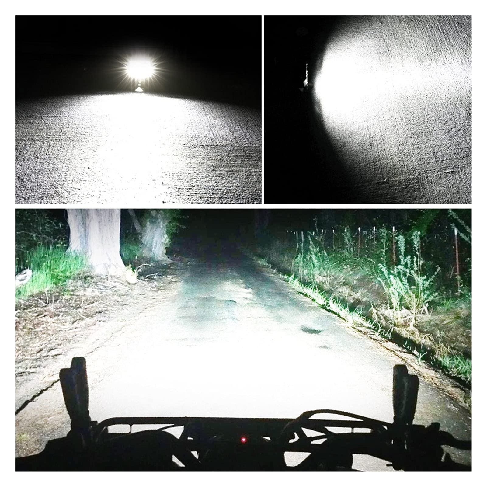 Kit conversione Xeno 7 Pollici 144W Combo LED Barre Luminose a LED Spot Flood Beam 4x4 Spot 12V 24V 4WD Barra LED Faro per Barche Automatiche SUV ATV Light (Color : 7inch 2pcs120w)