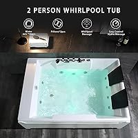 Vista 2 de Empava Bañera de hidromasaje de masaje remojo SPA Chromapy Jets Modelo 2021 72JT367