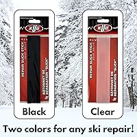 Vista 4 de KUU Slick Sticks - Bastones de reparación de base de esquí y snowboard transparentes P-Tex - Soldadura de base rápida y fácil para tablas