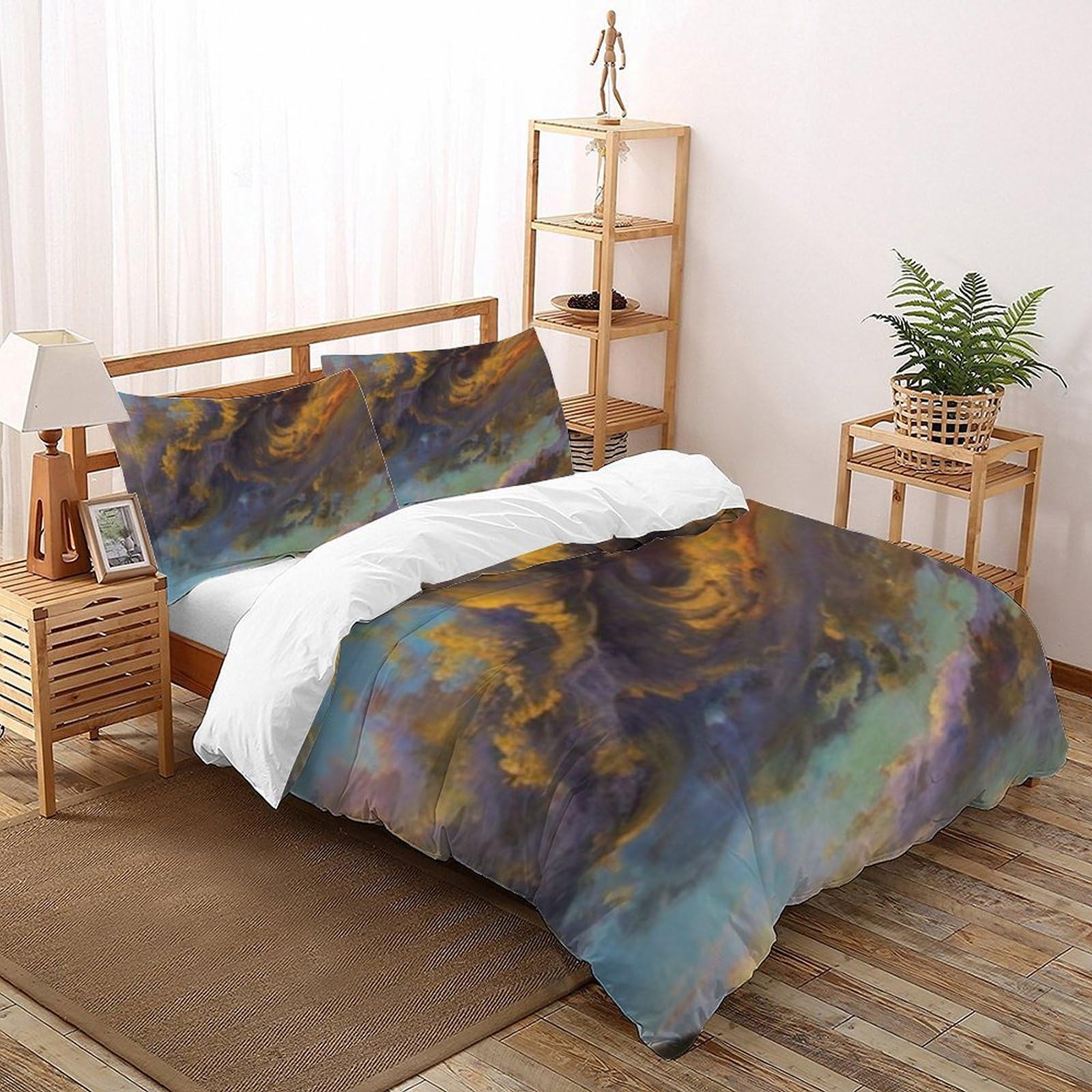 Housse de couette King imprimée 3D en microfibre Cloud Bedding pour sublimer la chambre d'un garçon