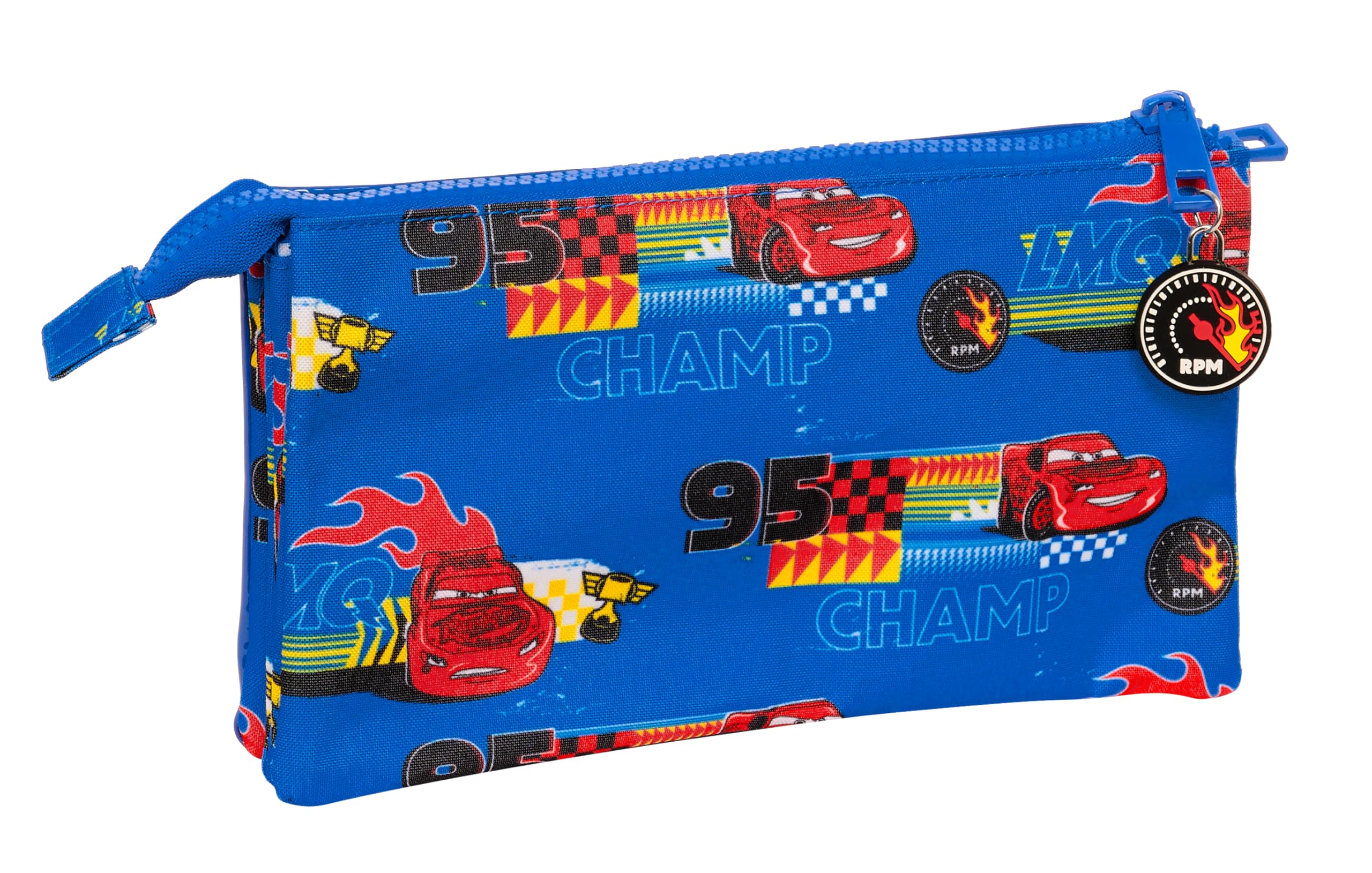 safta Cars Race Ready, Pencil Case for Children Ideal for Schoolchildren Comfortable and Versatile, Quality and Durability - Image 2
