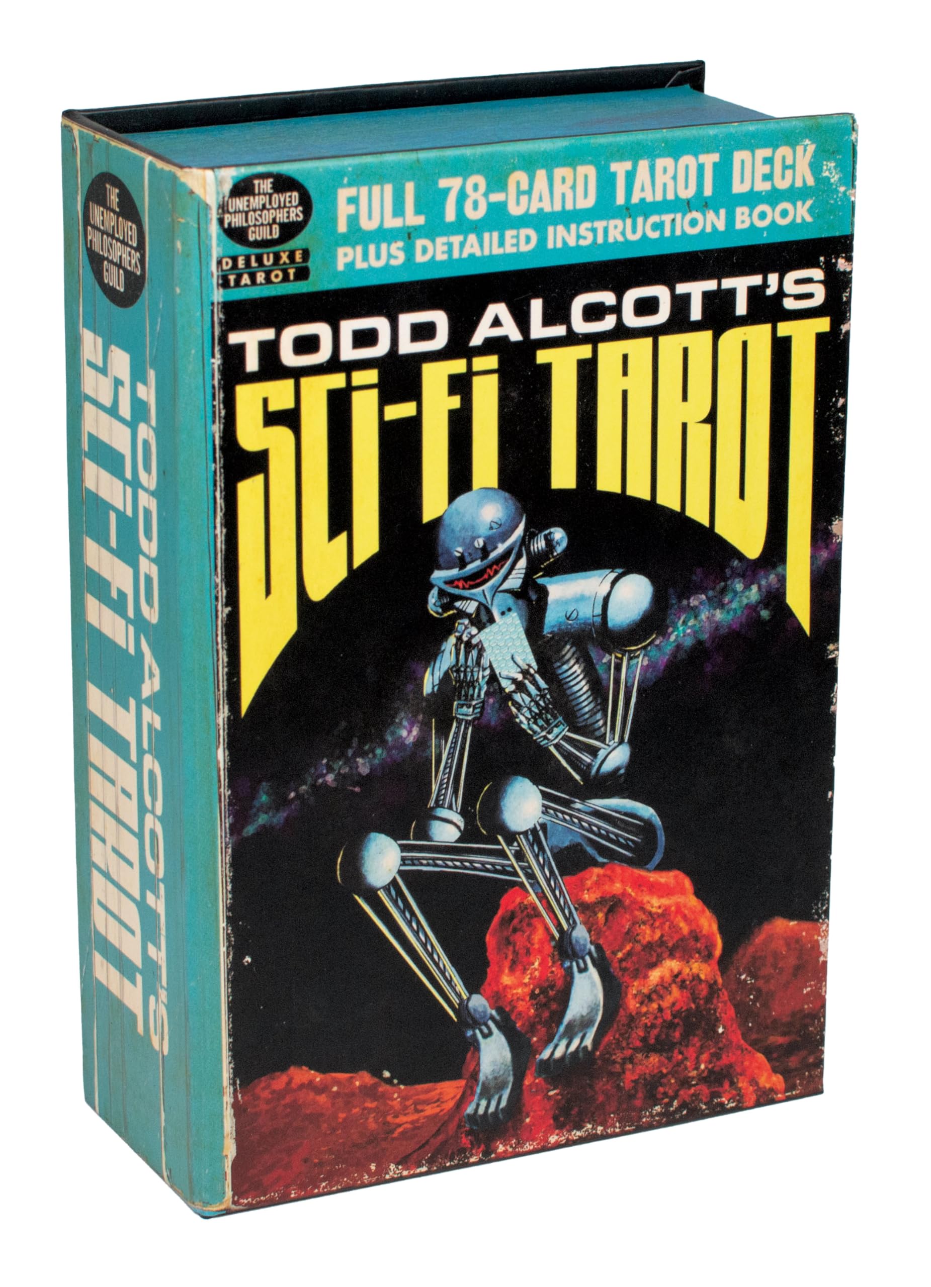 The Unemployed Philosophers Guild Todd Alcott's Sci-Fi Tarot - Deck with Original Space-Age Retro Art and Illustrations - Boxed Set with 78 Cards
