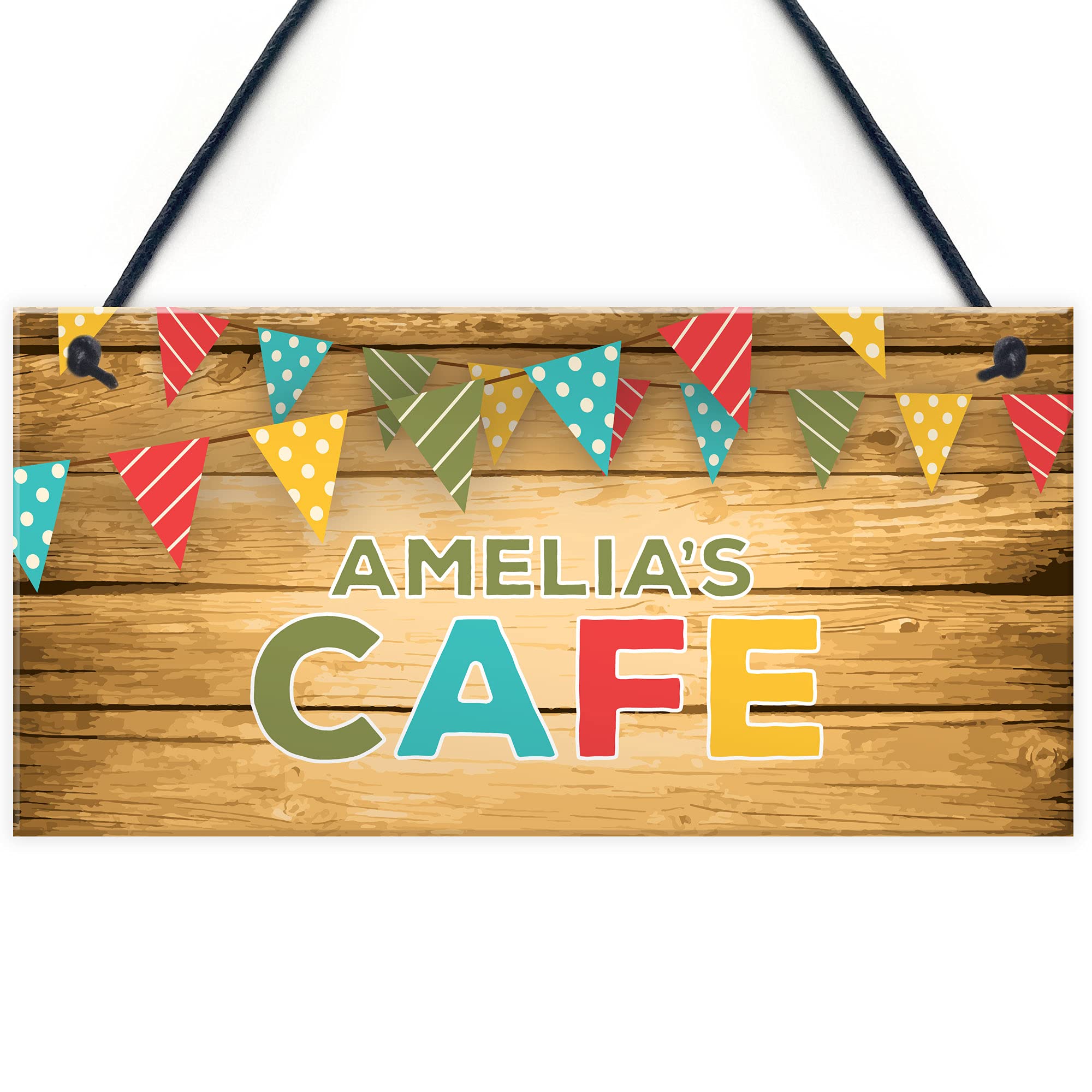 Red Ocean Red Gift For Daughter Son Playroom Sign Personalised Cafe Sign Playhouse Plaque Home Decor