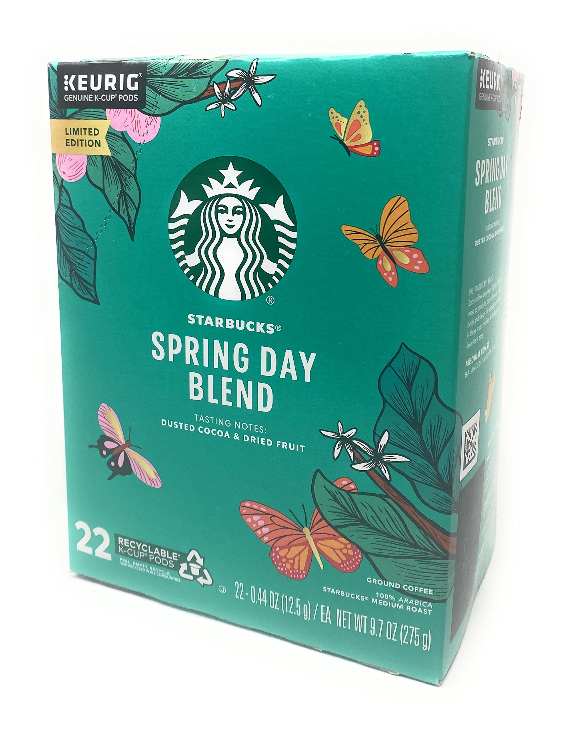 Starbucks Spring Day Blend K-Cups Pods 