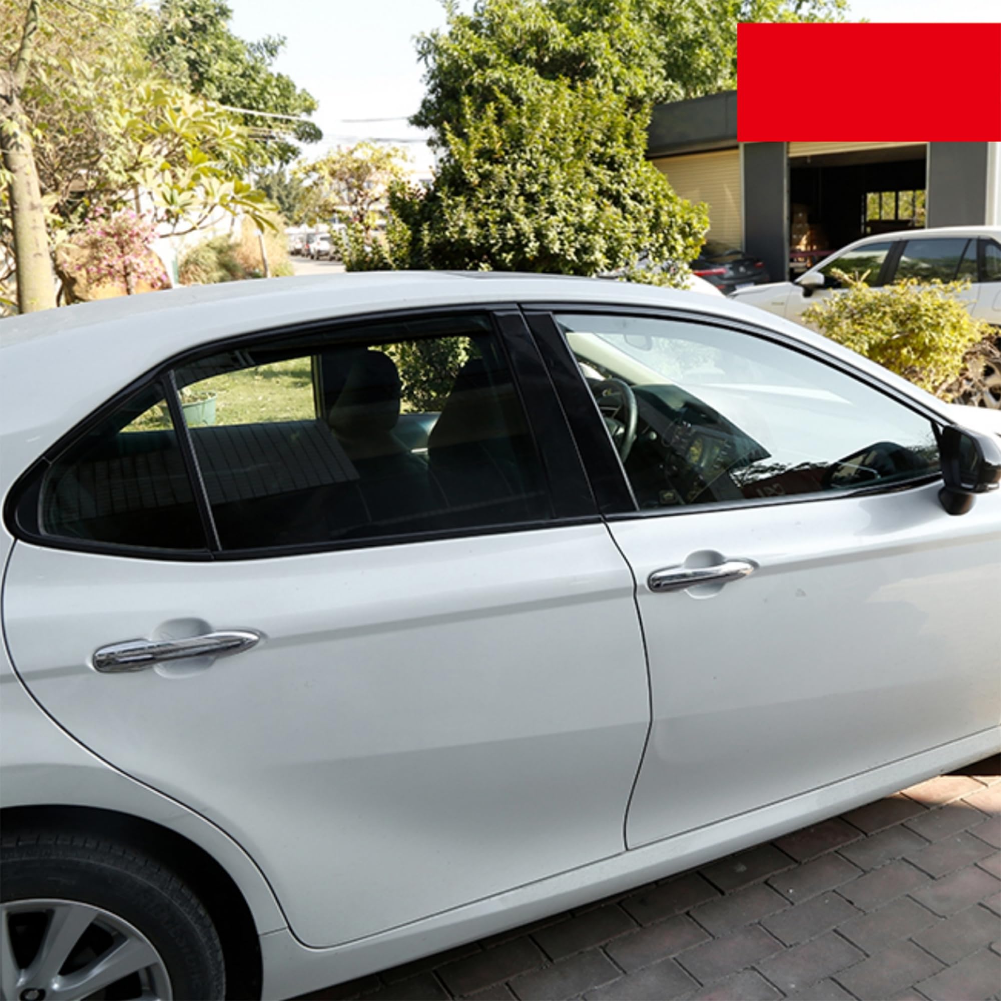uszczelka szyby Pasuje do Camry 2018-2024 boczna szyba samochodu ze stali nierdzewnej listwa wykończeniowa pasek dekoracyjny akcesoria zewnętrzne zestaw